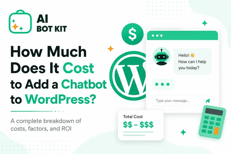 How Much Does It Cost to Add a Chatbot to WordPress