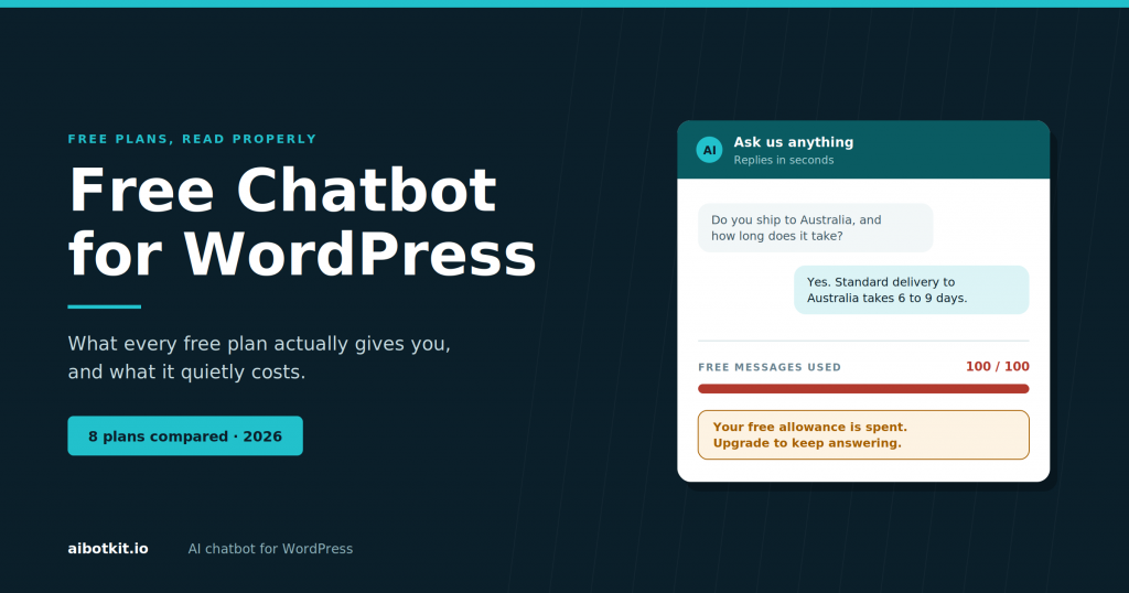 Free Chatbot for WordPress